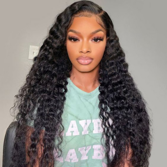 Glueless deep wave wig 5*5