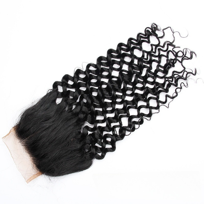 4*4 water Lace closure human hair 