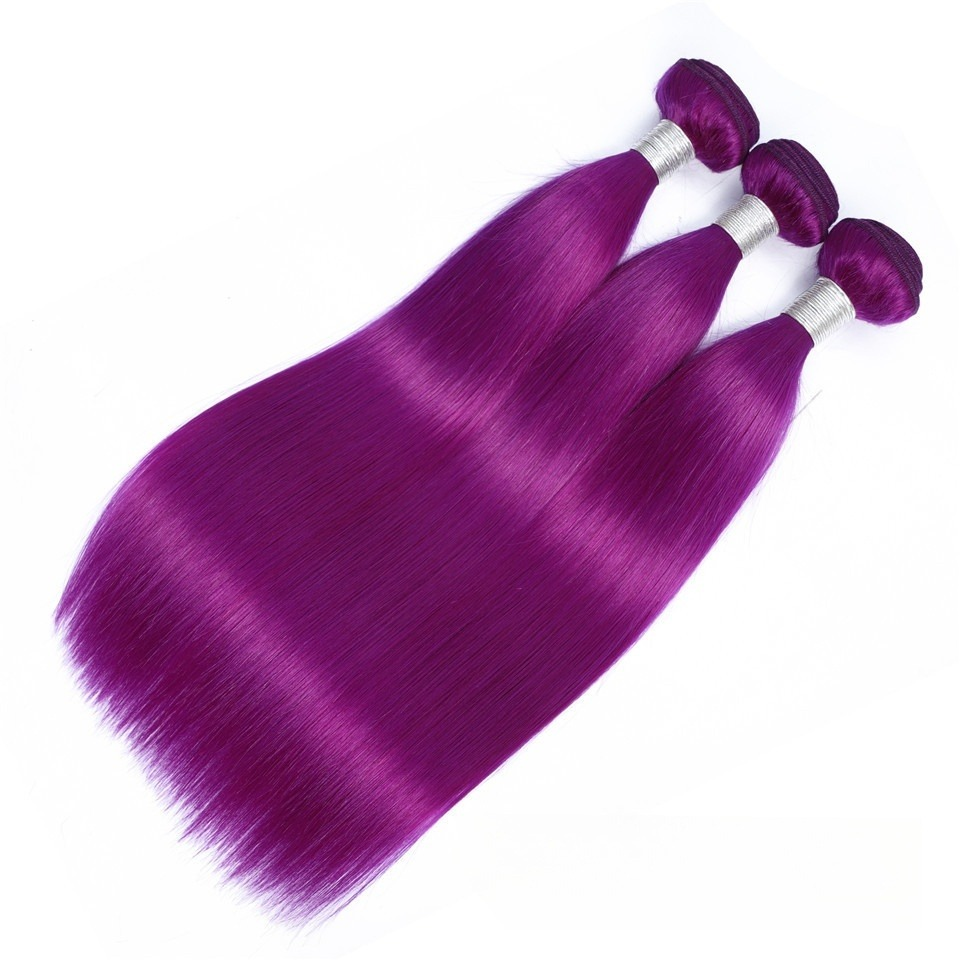 Purple 100%human hair STW bundle