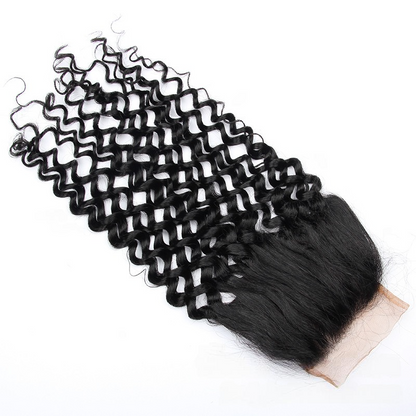 4*4 water Lace closure human hair 