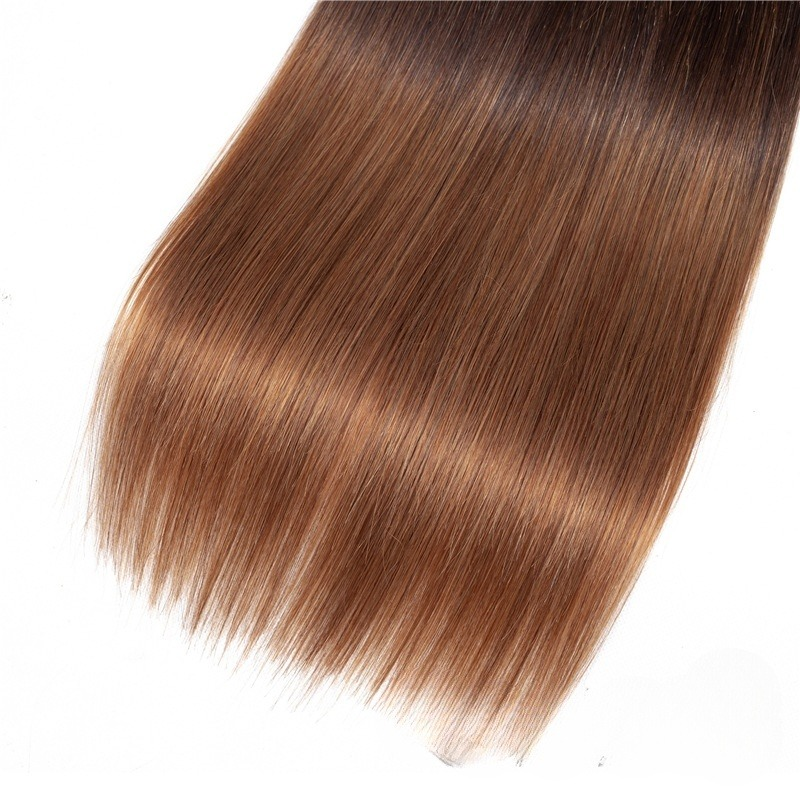 1B/4/30# bundles human hair three tone