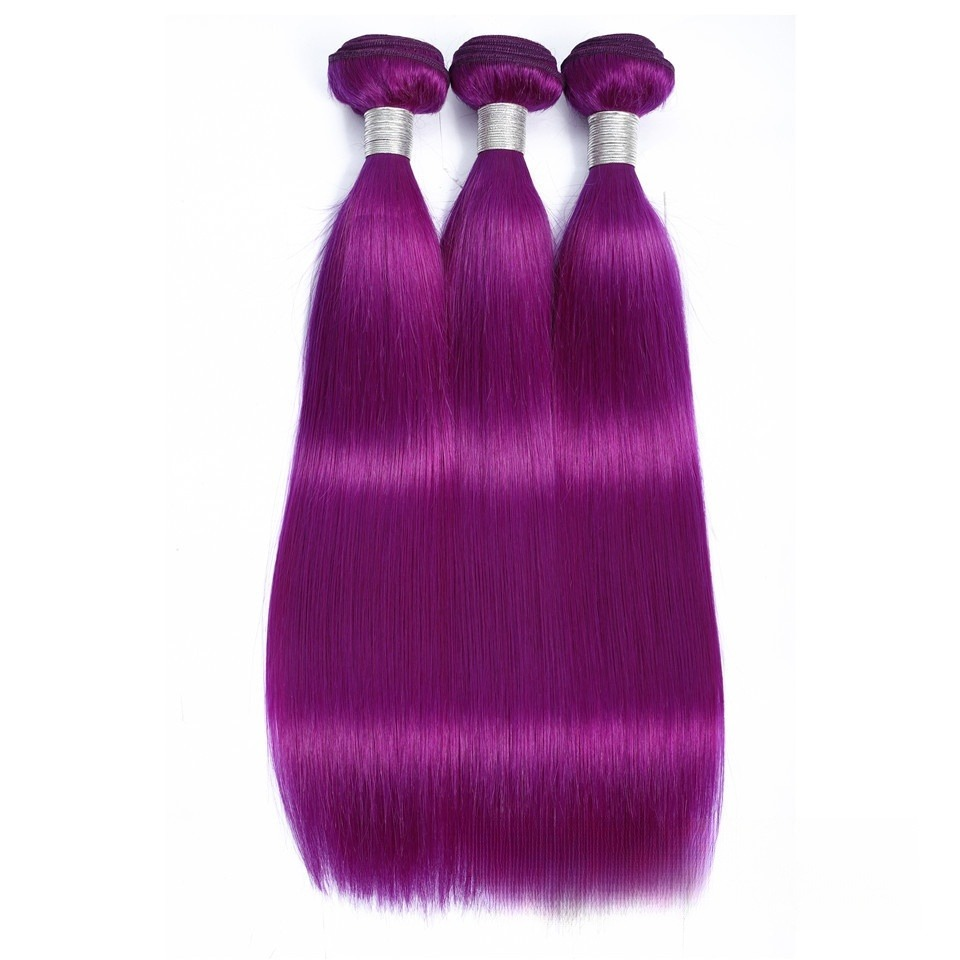 Purple 100%human hair STW bundle