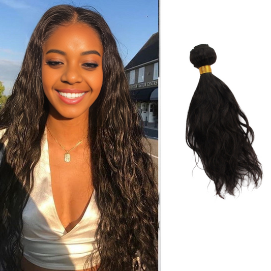 Natural wave hair bundles remy hair